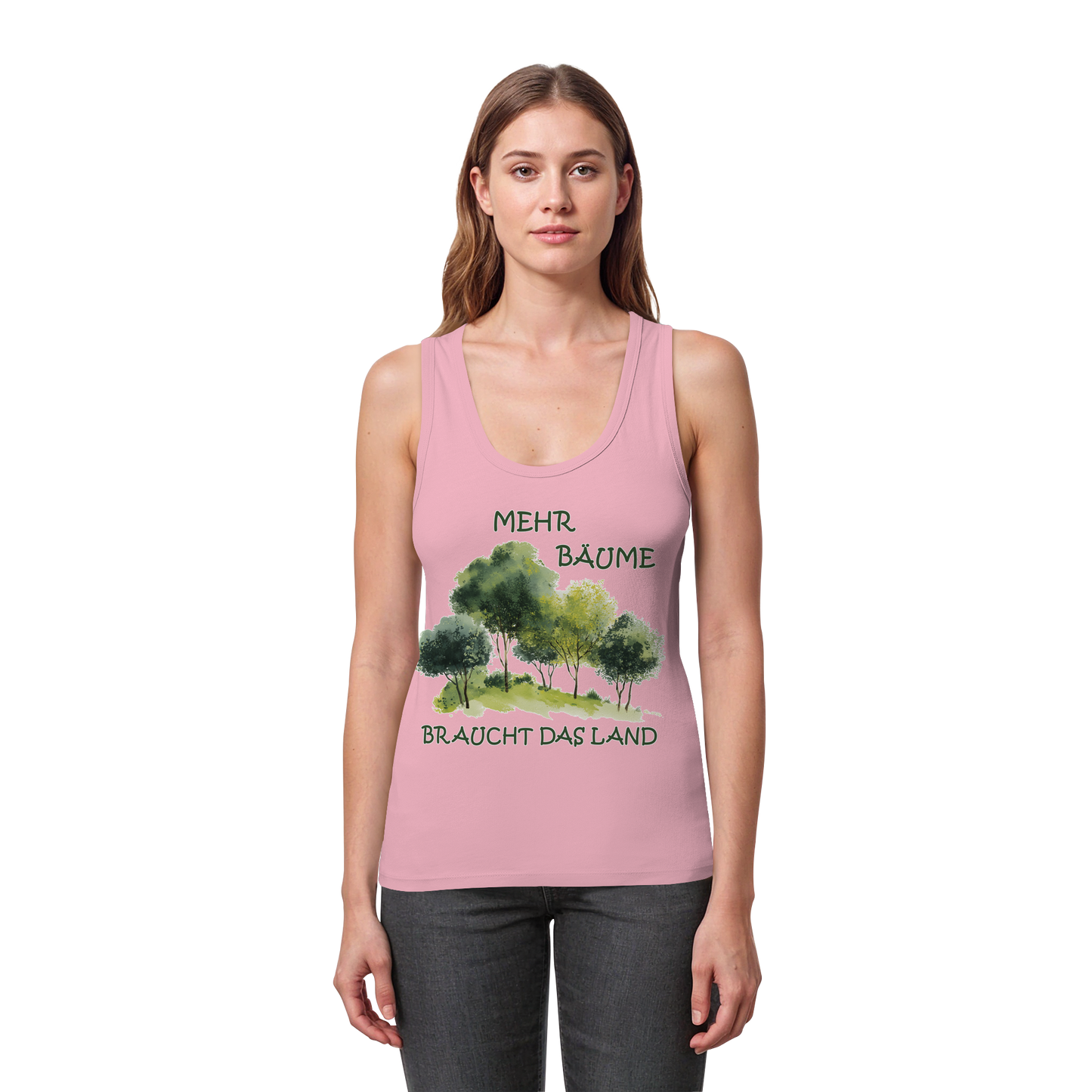 vegwear "mehr Bäume braucht das Land" - Damen Bio Tank Top, vegan, fair, nachhaltig
