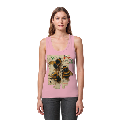 vegwear "no bees no life" - Damen Bio Tank Top