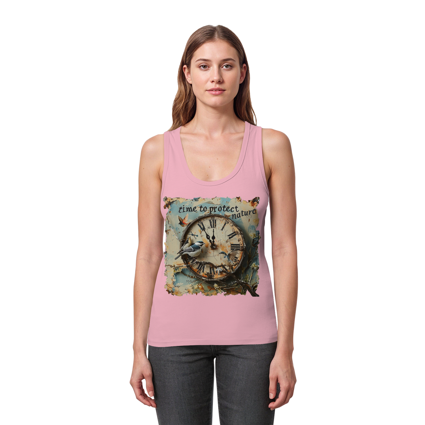 vegwear "time to protect natureä" - Damen Bio Tank Top