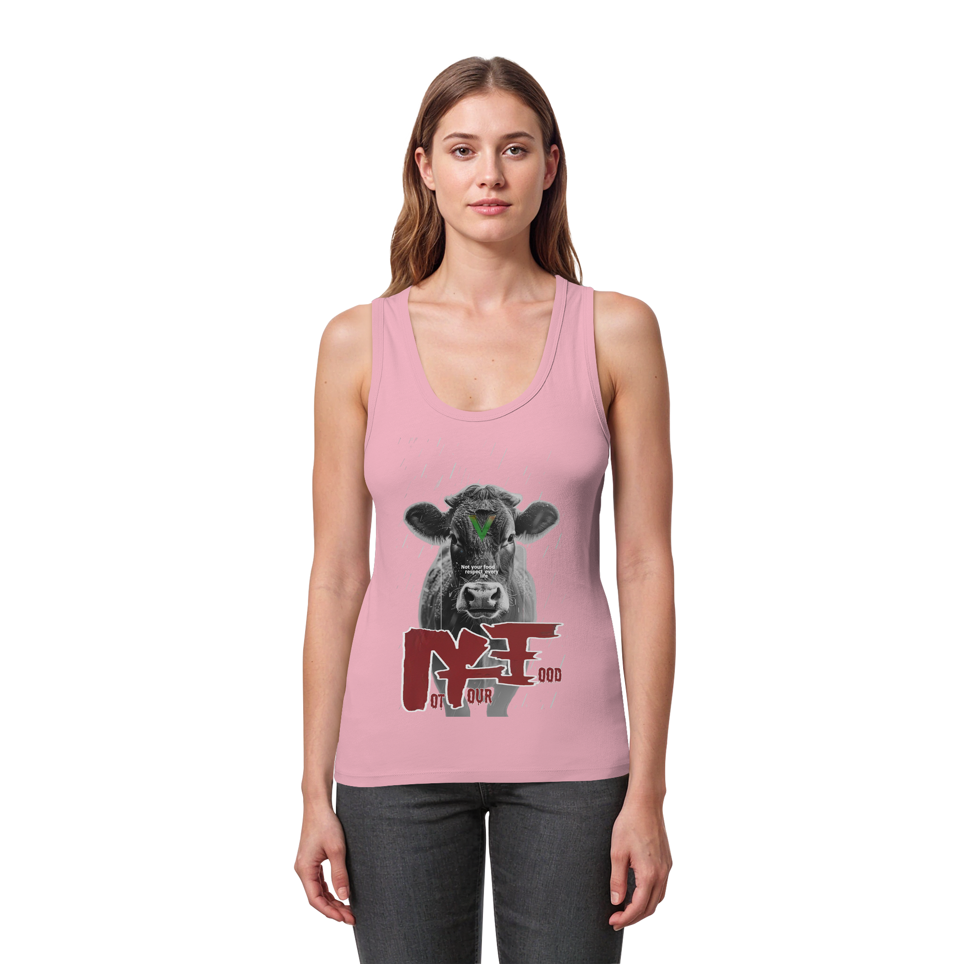 Bio-Baumwolle Tank Top Damen: "not your food"Tank Top | vegwear