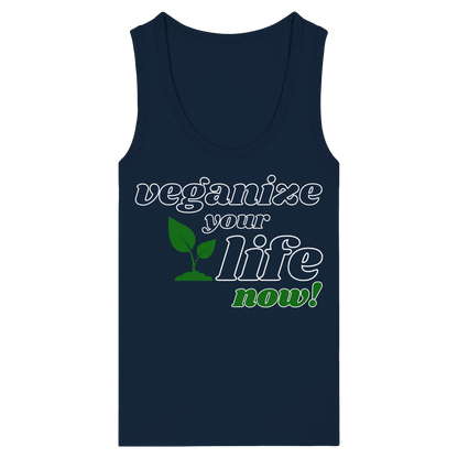 vegwear "veganize your life"  - eng geschnittenes Damen Tank Top, bio, vegan, nachhaltig
