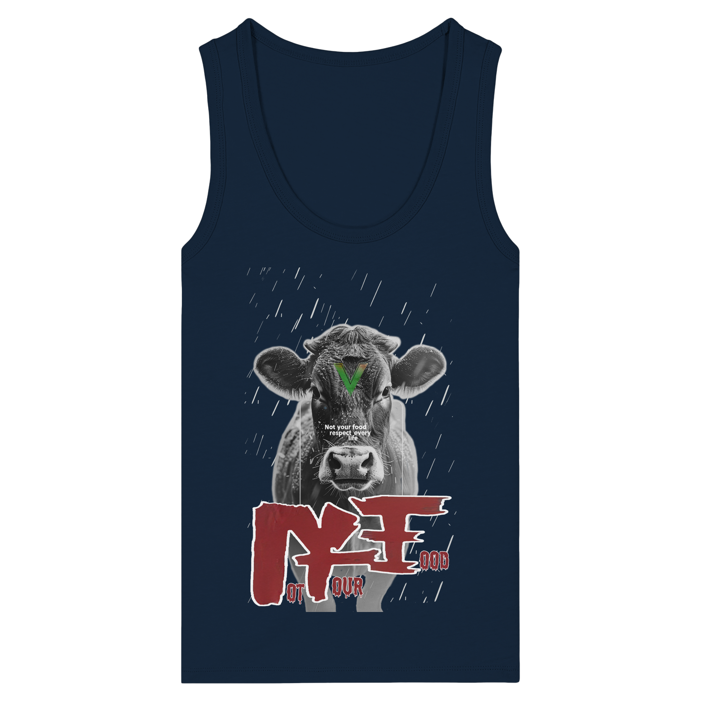 Bio-Baumwolle Tank Top Damen: "not your food"Tank Top | vegwear