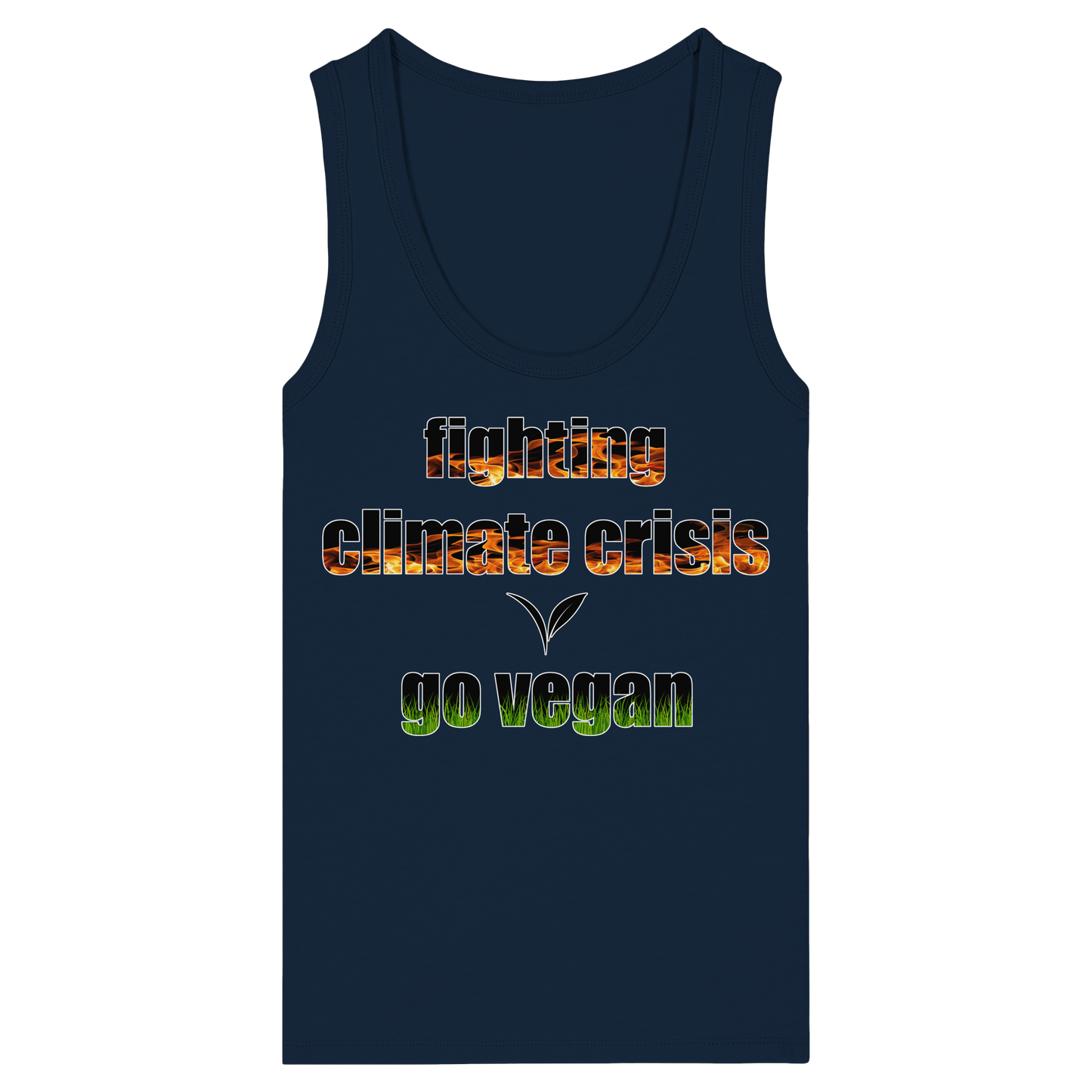 vegwear "fighting climate crisis" - Damen Bio Tank Top