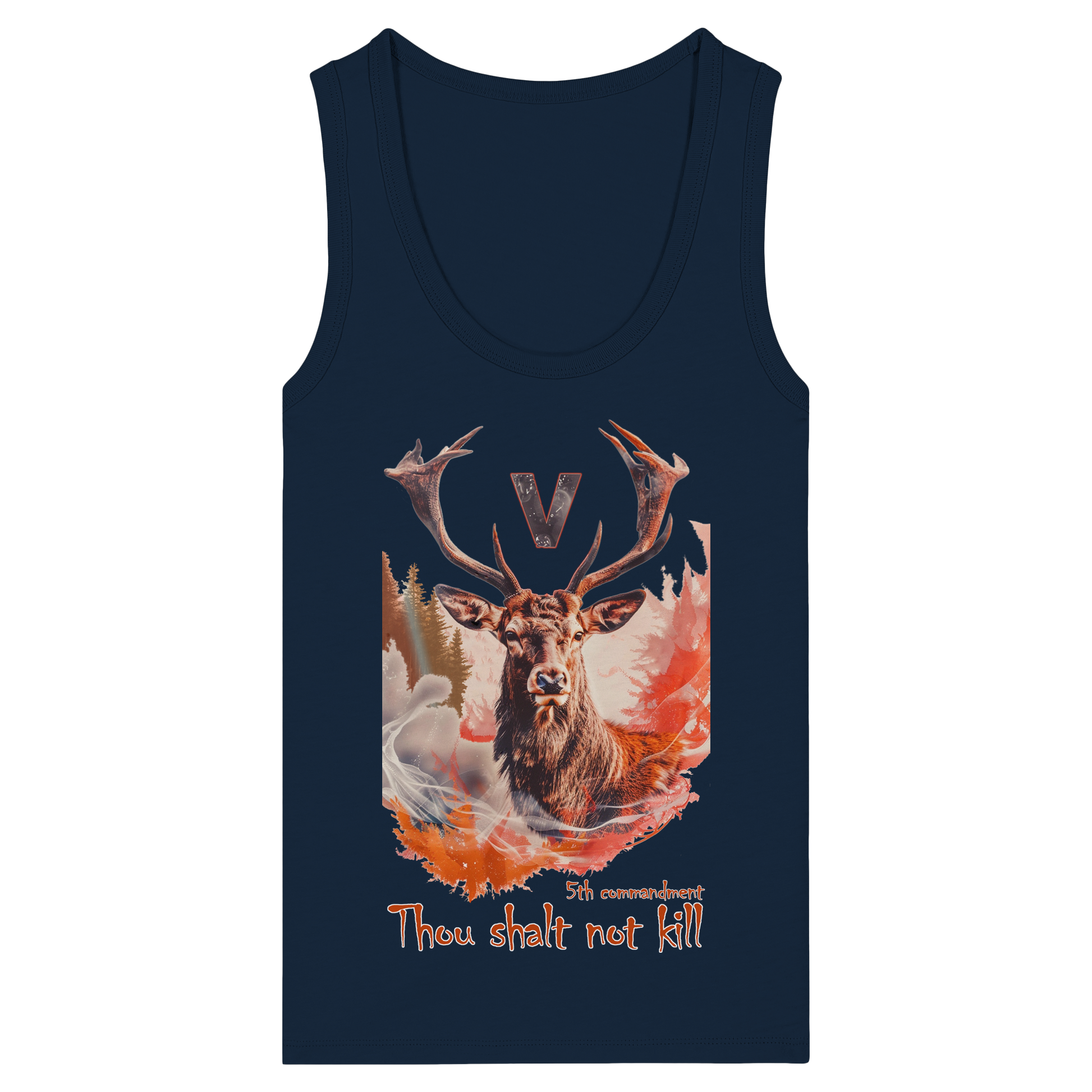 Damen veganes Tanktop: 'Thou Shalt Not Kill' | vegwear