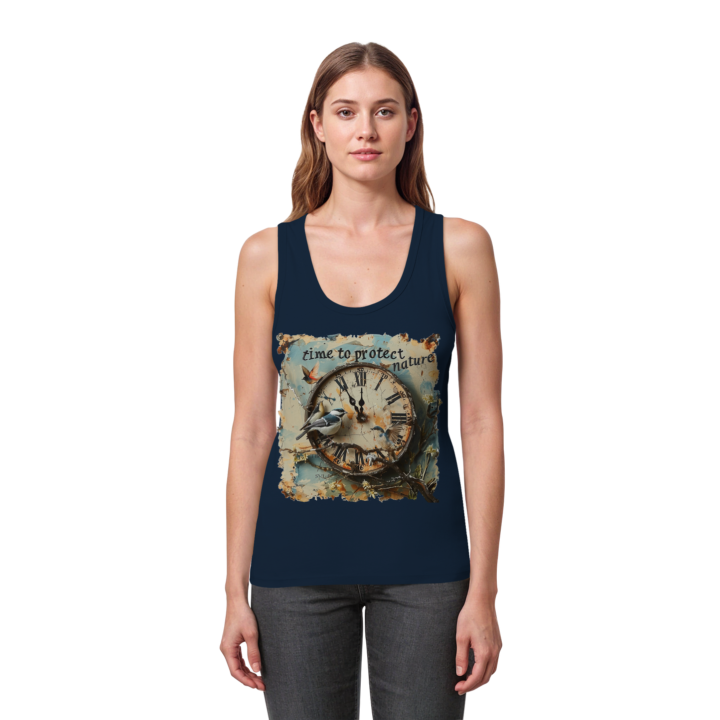 vegwear "time to protect natureä" - Damen Bio Tank Top