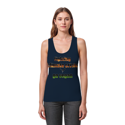 vegwear "fighting climate crisis" - Damen Bio Tank Top