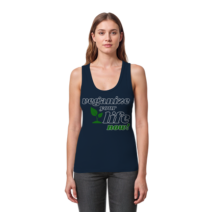 Damen Bio Tank Top: "Veganize Your Life" Tank Top | vegwear