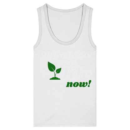 vegwear "veganize your life"  - eng geschnittenes Damen Tank Top, bio, vegan, nachhaltig