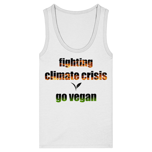 vegwear "fighting climate crisis" - enges Damen Bio Tank Top