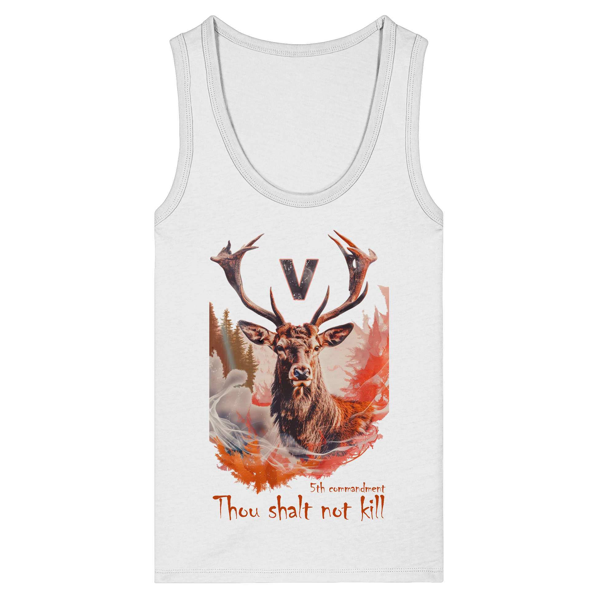 Damen veganes Tanktop: 'Thou Shalt Not Kill' | vegwear