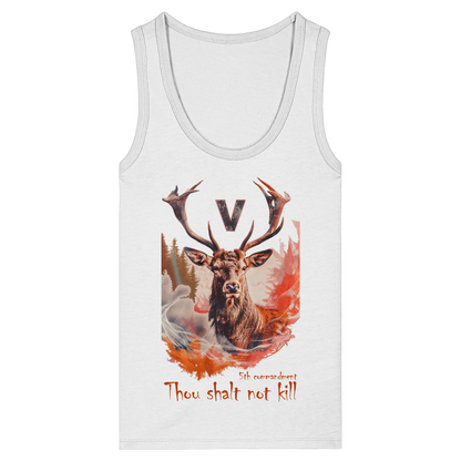 Damen veganes Tanktop: 'Thou Shalt Not Kill' | vegwear