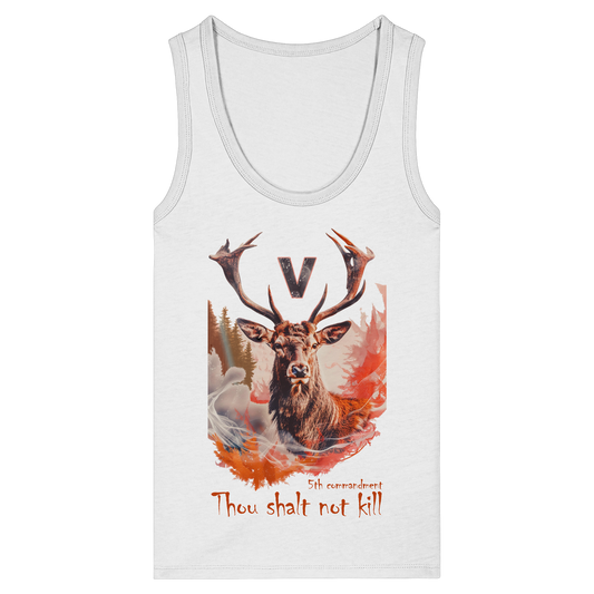 Damen veganes Tanktop: 'Thou Shalt Not Kill' | vegwear