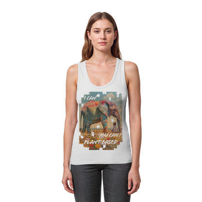vegwear "I can you can"- eng geschnittenes Damen Tank Top, bio, vegan