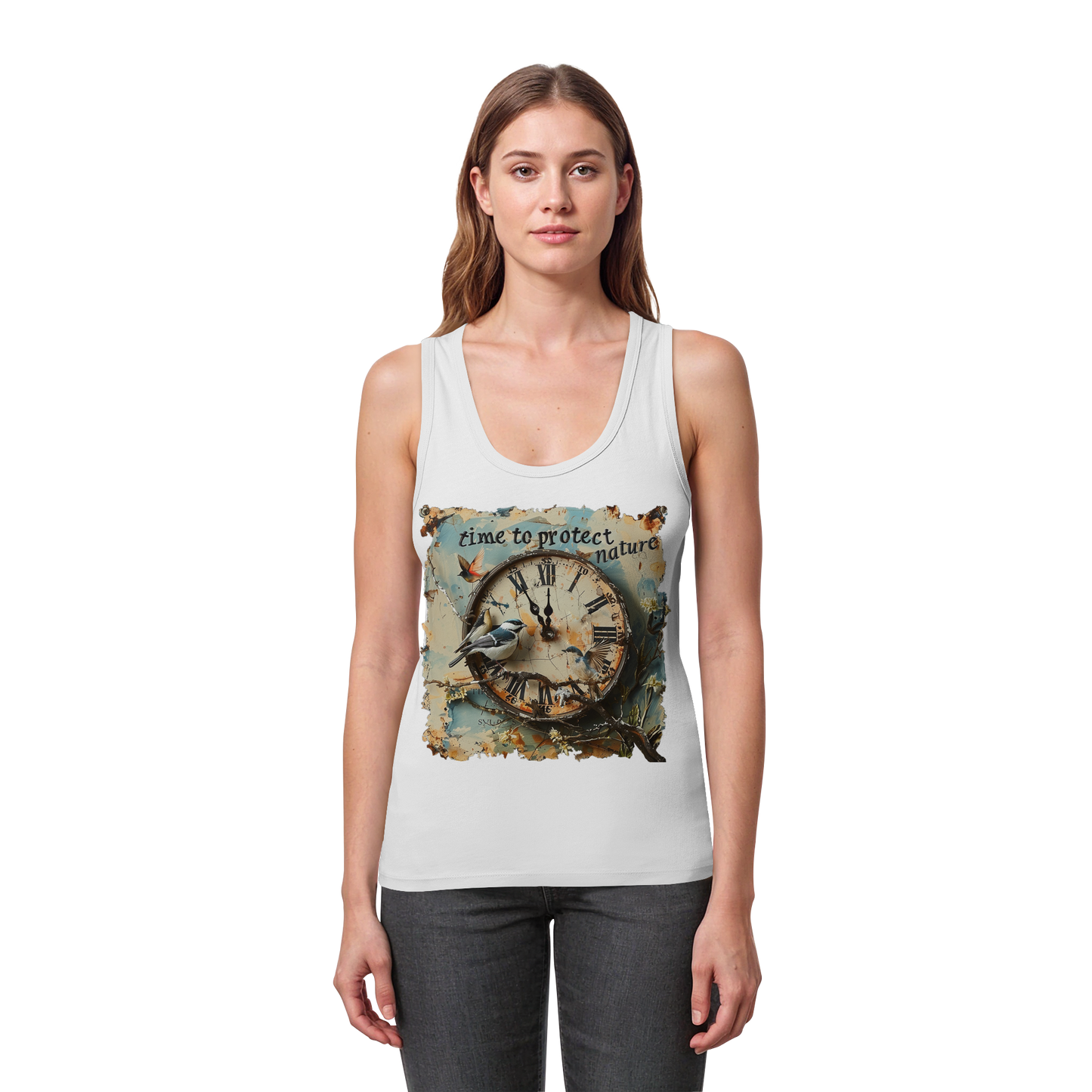 vegwear "time to protect natureä" - Damen Bio Tank Top