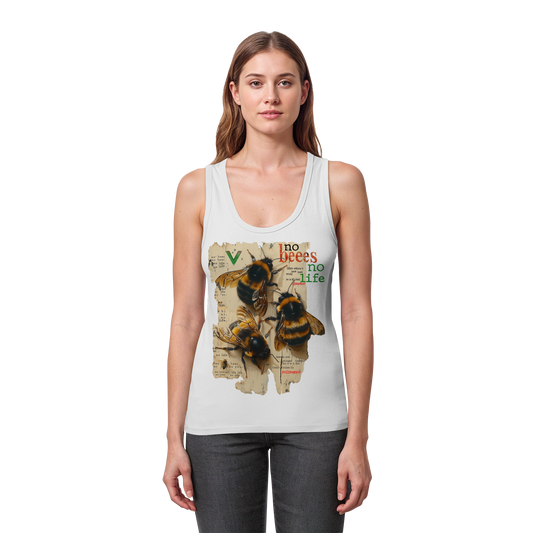 vegwear "no bees no life" - Damen Bio Tank Top