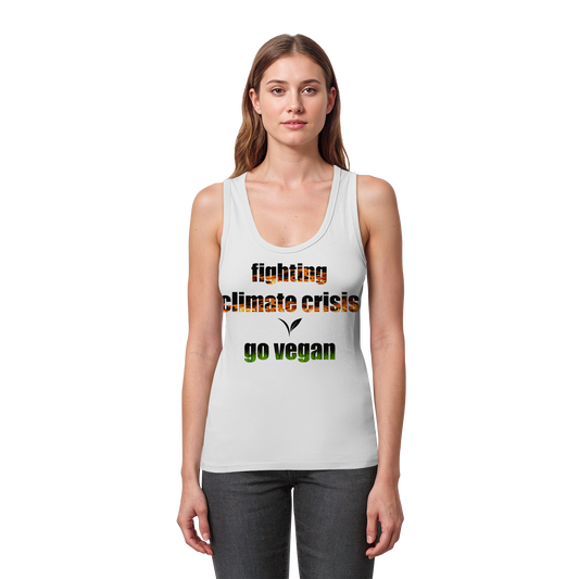 vegwear "fighting climate crisis" - Damen Bio Tank Top