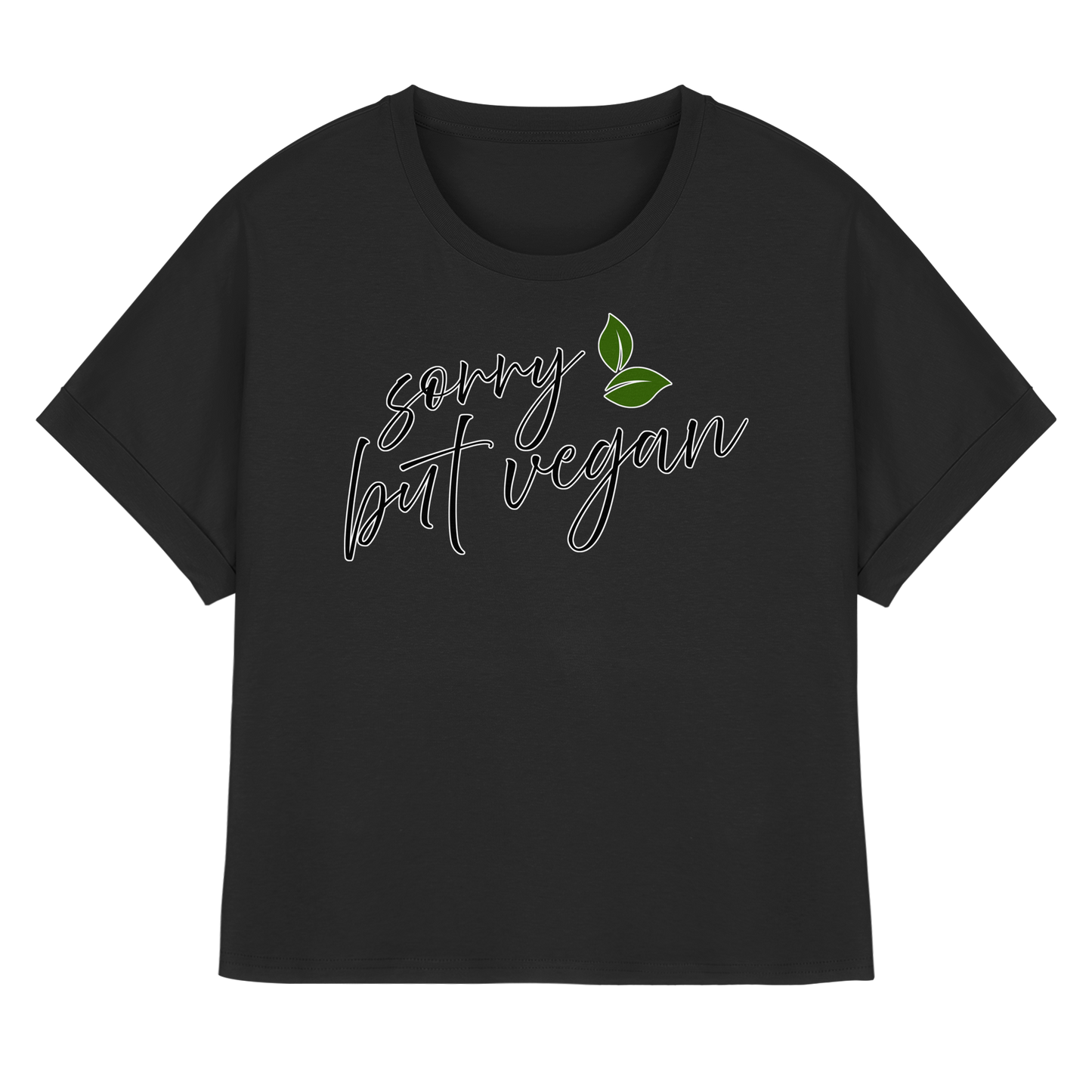vegwear "sorry but vegan" - oversized women's organic t-shirt with batwing sleeves