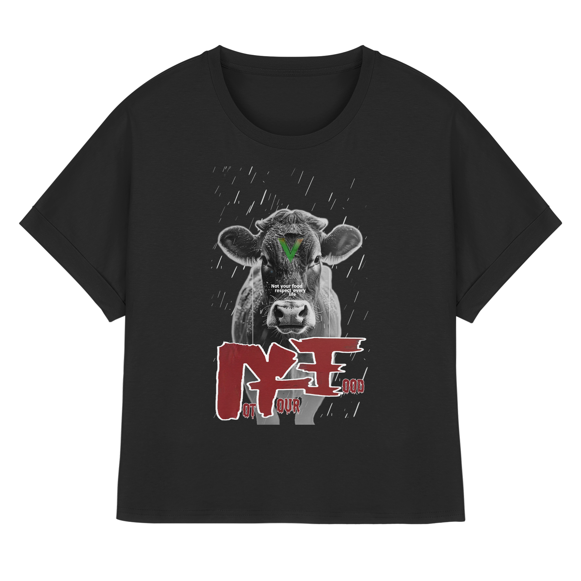 Oversized Damen Bio T-Shirt: "not your food" T-Shirt | vegwear