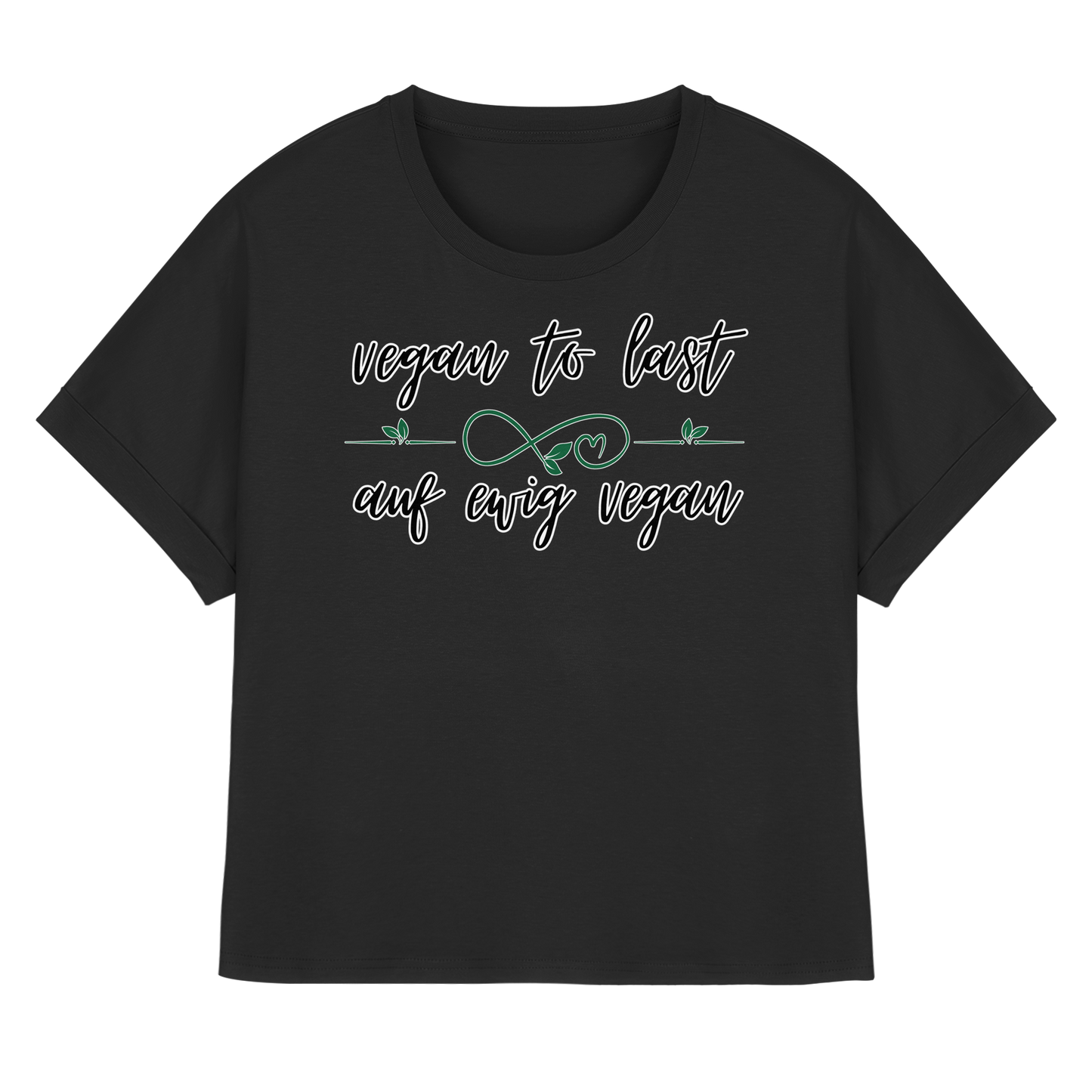 vegan to last - oversized Damen T-Shirt mit Fledermausärmel, bio, vegan