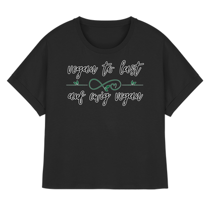 vegan to last - oversized Damen T-Shirt mit Fledermausärmel, bio, vegan