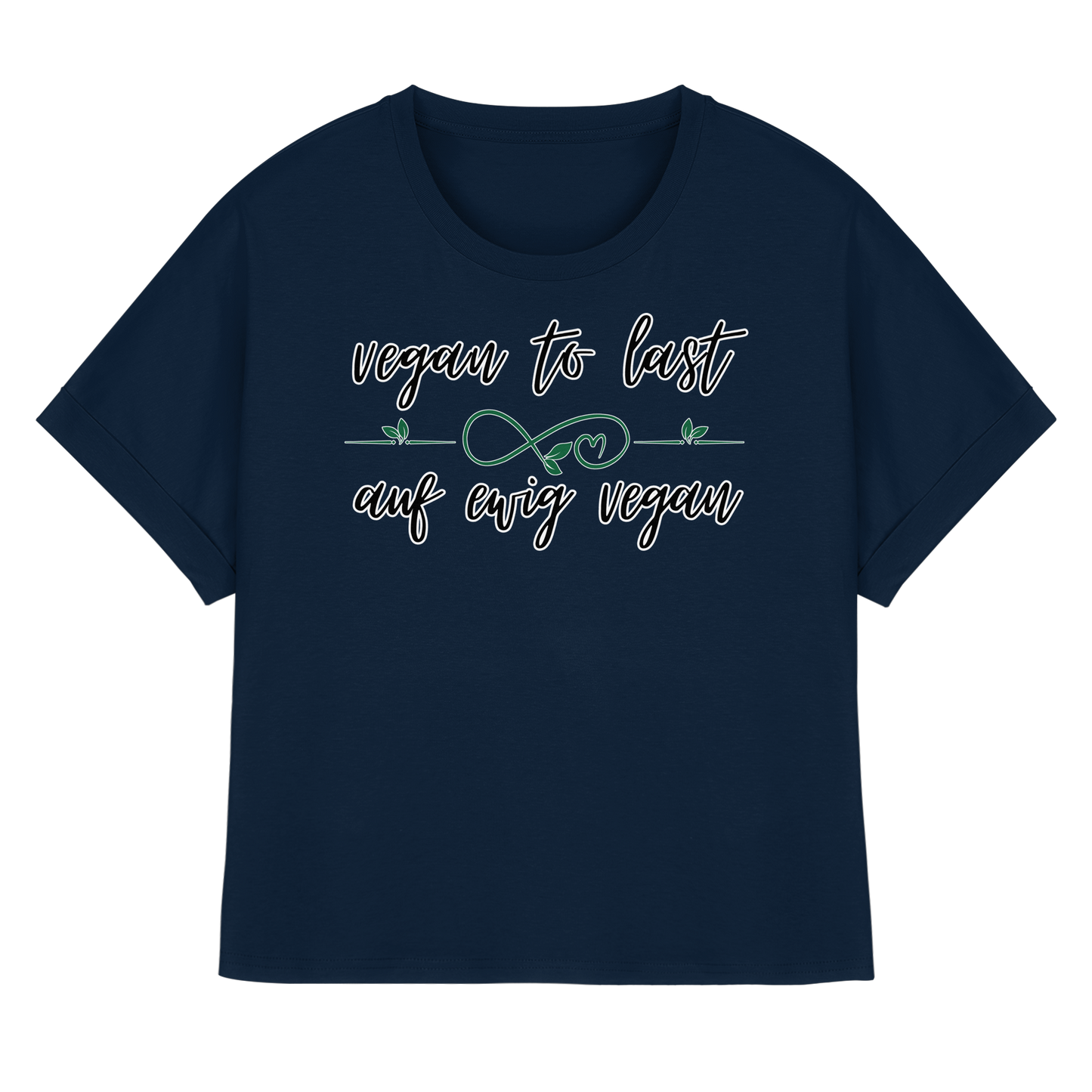 vegan to last - oversized Damen T-Shirt mit Fledermausärmel, bio, vegan