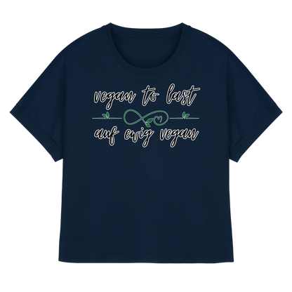 vegan to last - oversized Damen T-Shirt mit Fledermausärmel, bio, vegan