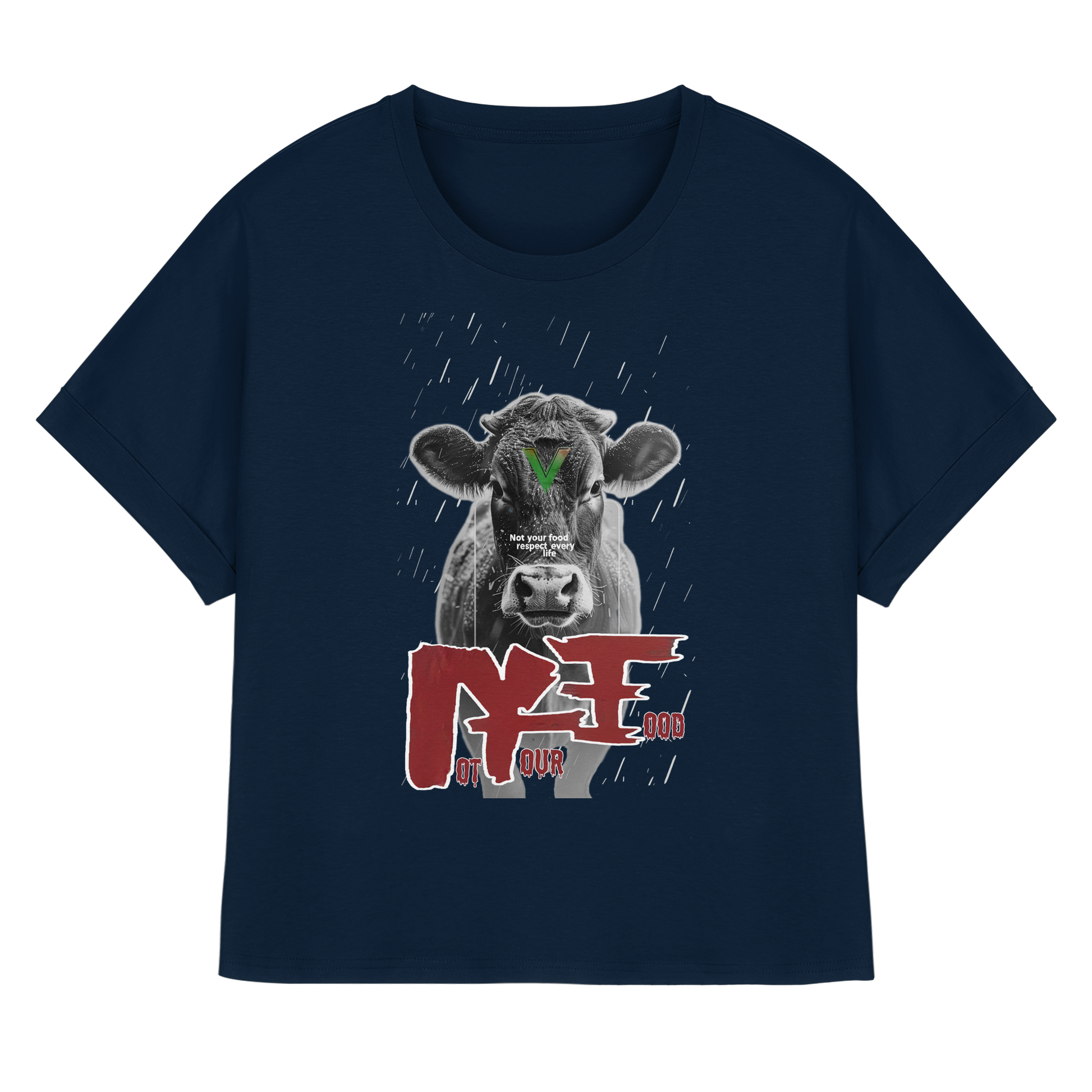 Oversized Damen Bio T-Shirt: "not your food" T-Shirt | vegwear