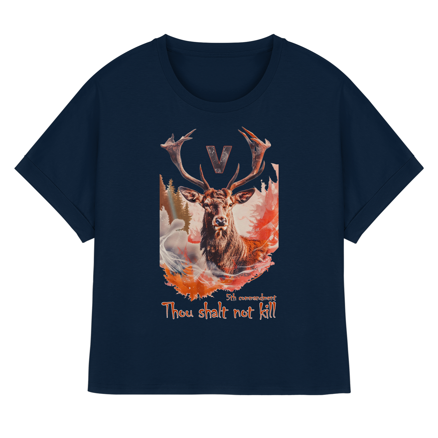 Bio-Baumwolle T-Shirt: "thou shalt not kill" T-Shirt | vegwear