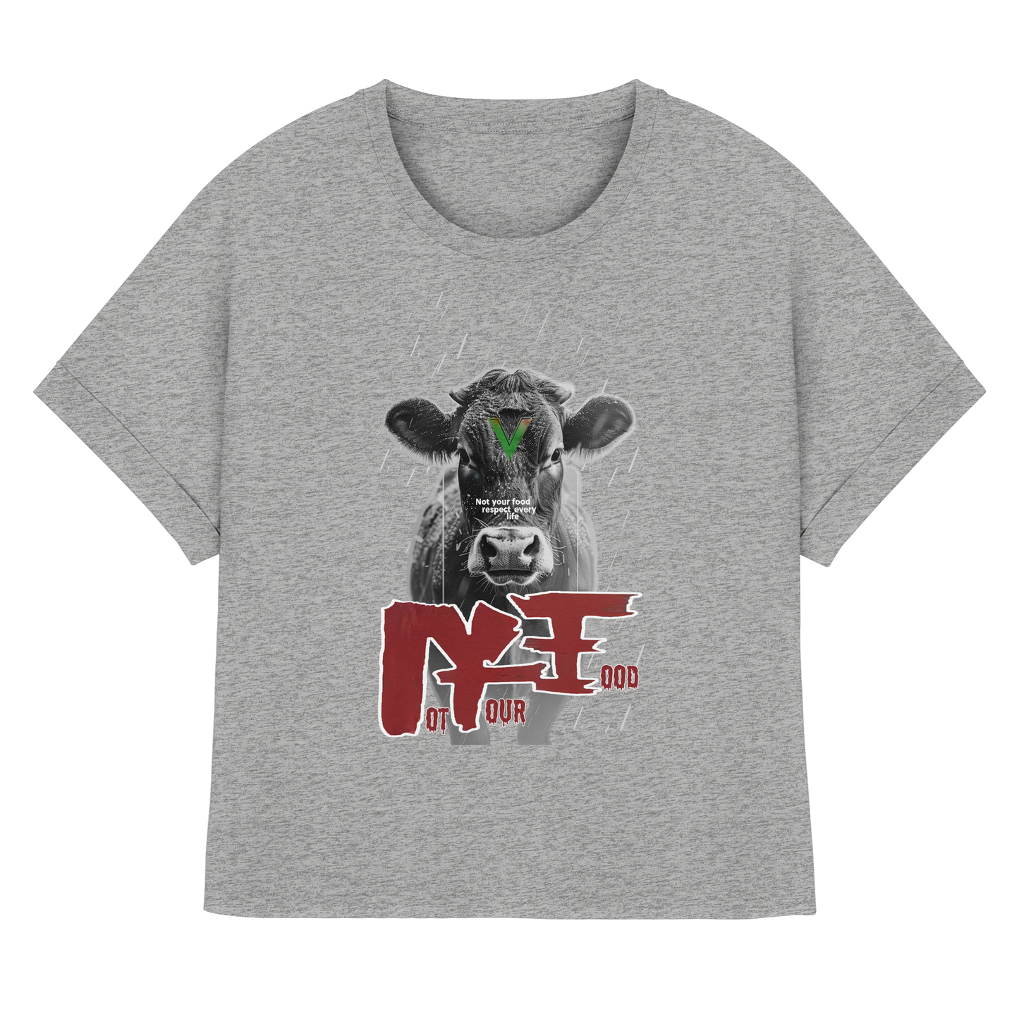 Oversized Damen Bio T-Shirt: "not your food" T-Shirt | vegwear