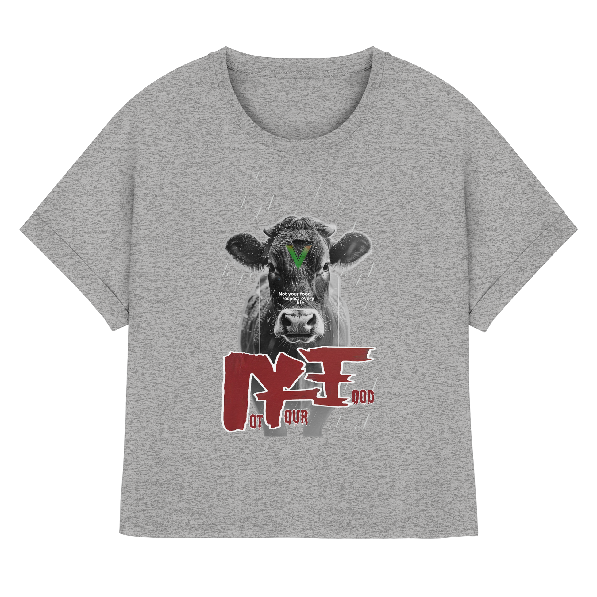 Oversized Damen Bio T-Shirt: "not your food" T-Shirt | vegwear
