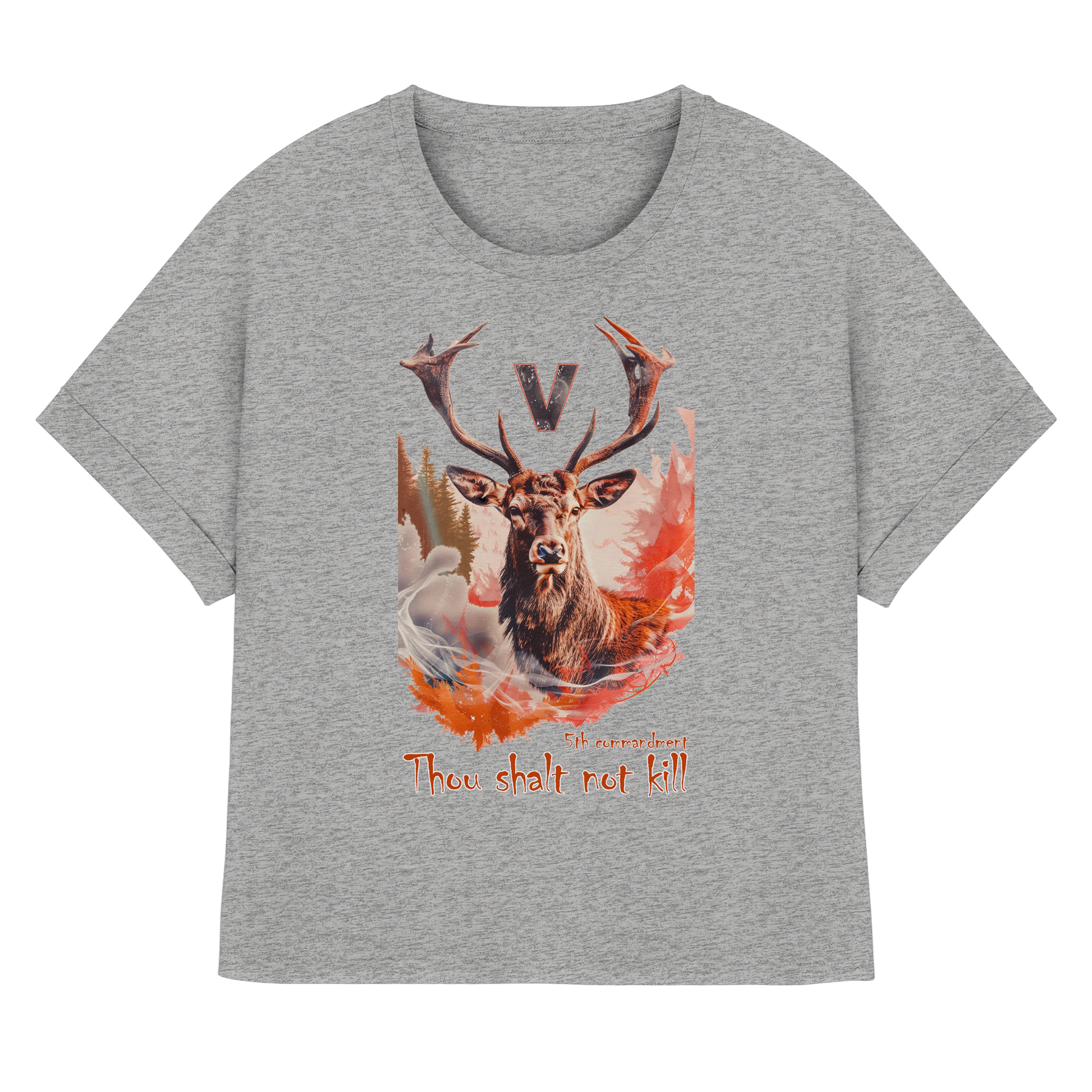 Bio-Baumwolle T-Shirt: "thou shalt not kill" T-Shirt | vegwear