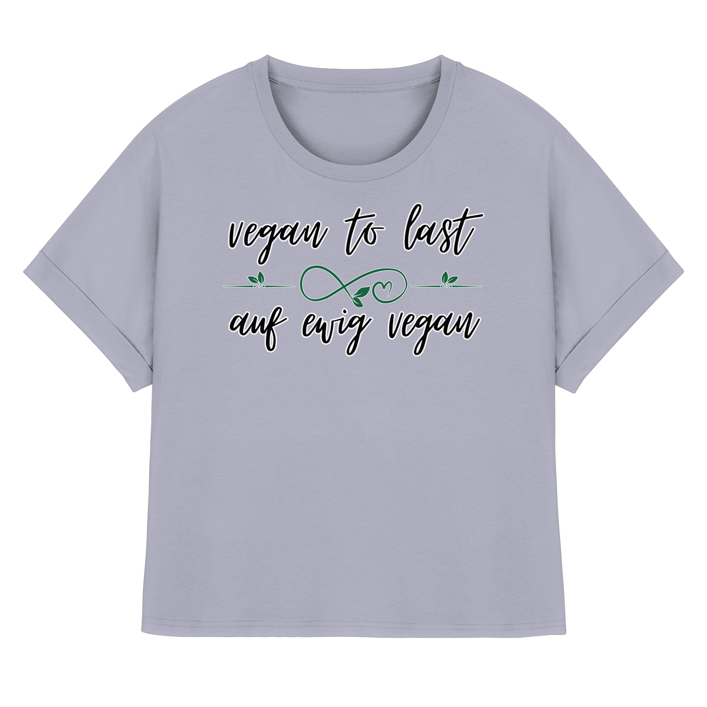 vegan to last - oversized Damen T-Shirt mit Fledermausärmel, bio, vegan