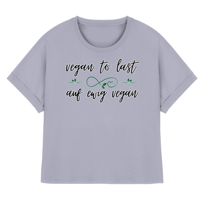 vegan to last - oversized Damen T-Shirt mit Fledermausärmel, bio, vegan