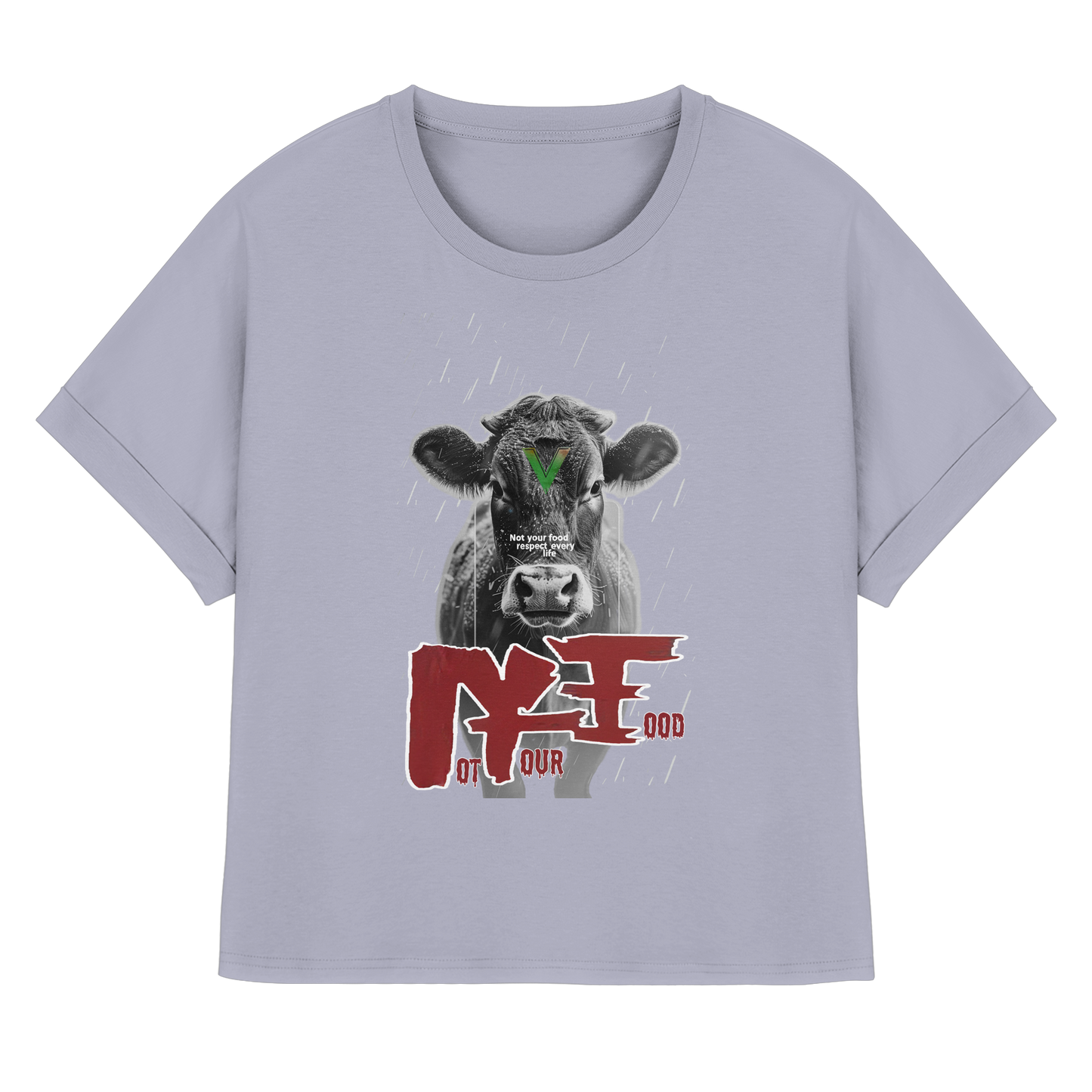Oversized Damen Bio T-Shirt: "not your food" T-Shirt | vegwear