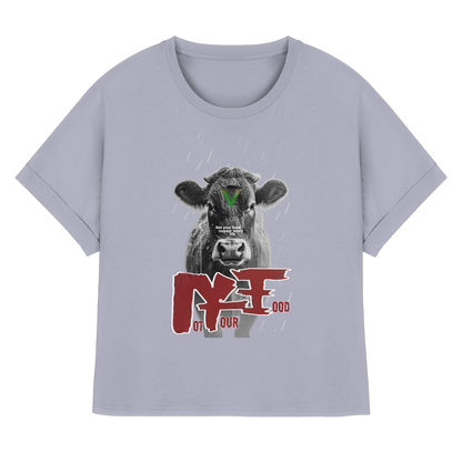 Oversized Damen Bio T-Shirt: "not your food" T-Shirt | vegwear