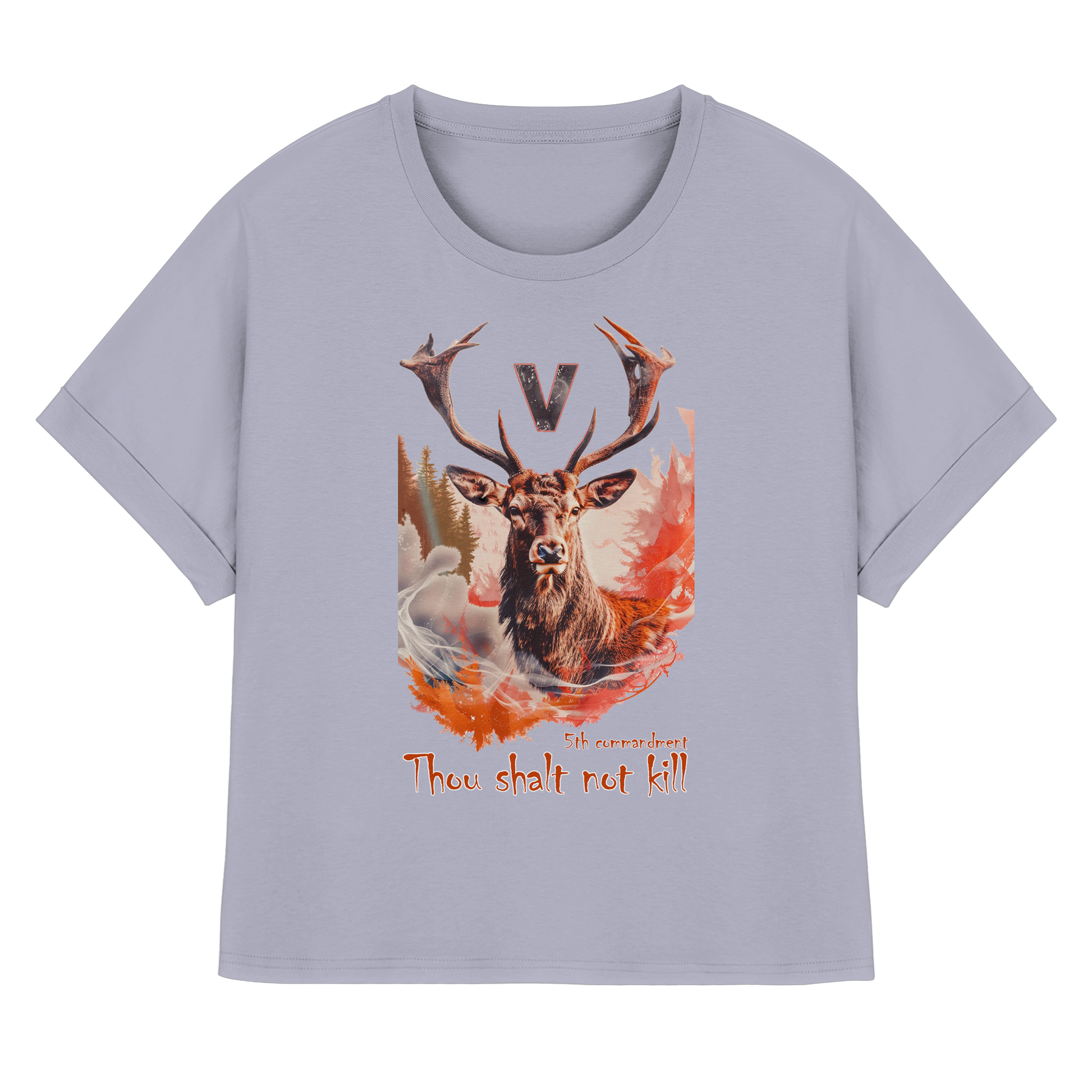 Bio-Baumwolle T-Shirt: "thou shalt not kill" T-Shirt | vegwear
