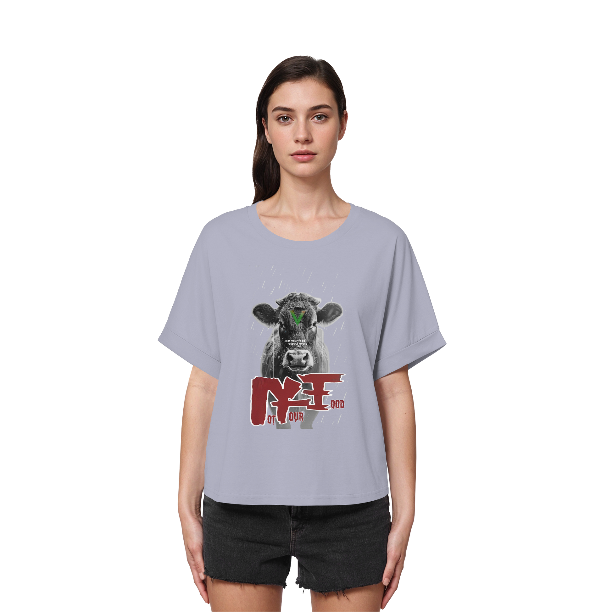 Oversized Damen Bio T-Shirt: "not your food" T-Shirt | vegwear