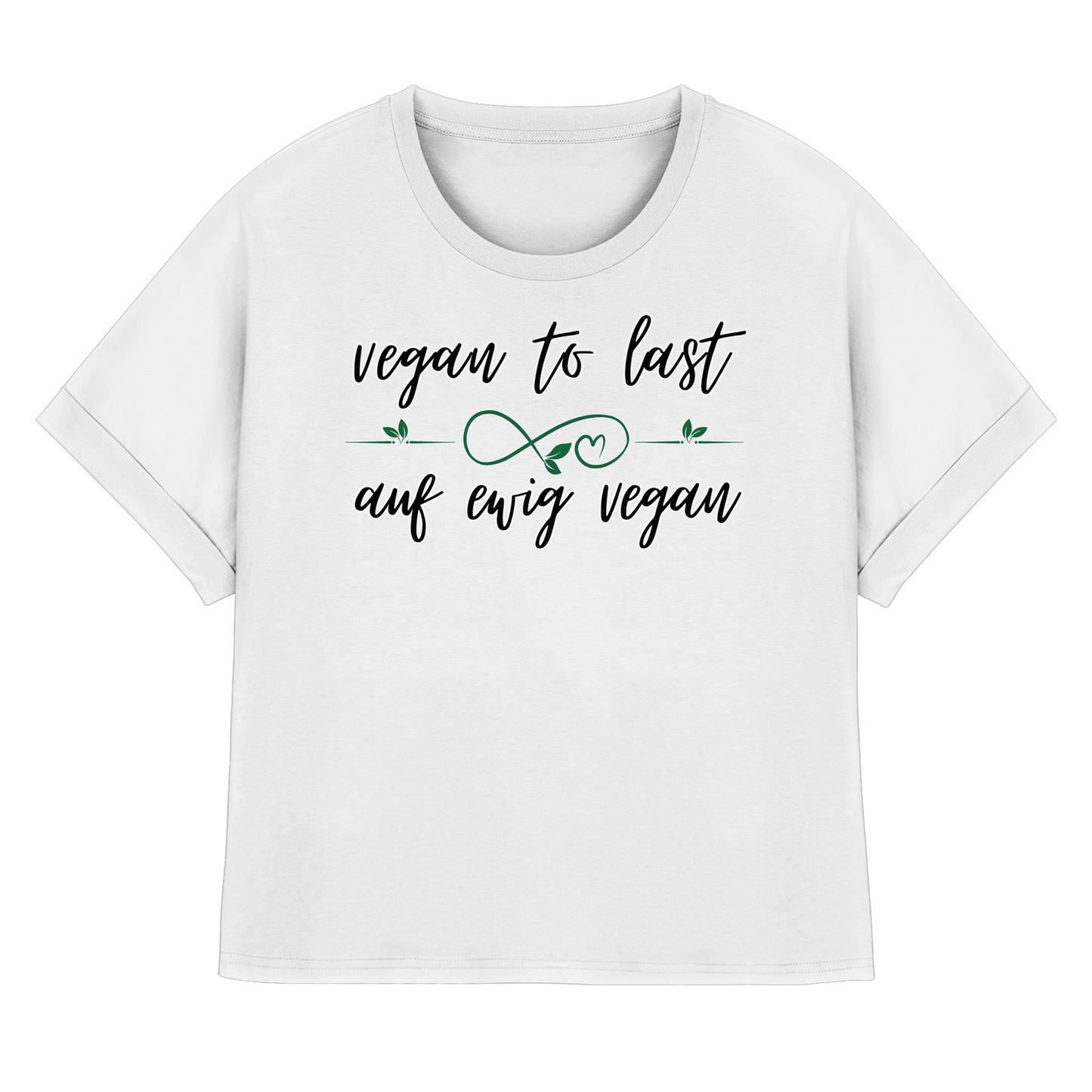 vegan to last - oversized Damen T-Shirt mit Fledermausärmel, bio, vegan