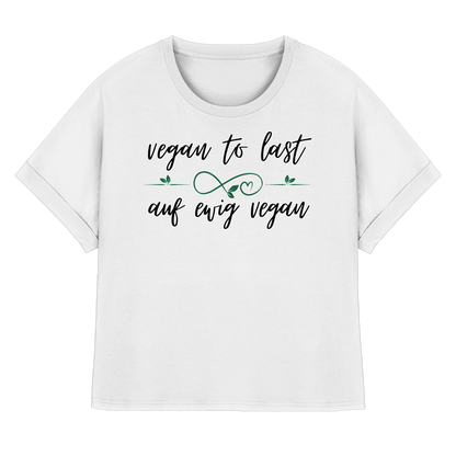vegan to last - oversized Damen T-Shirt mit Fledermausärmel, bio, vegan