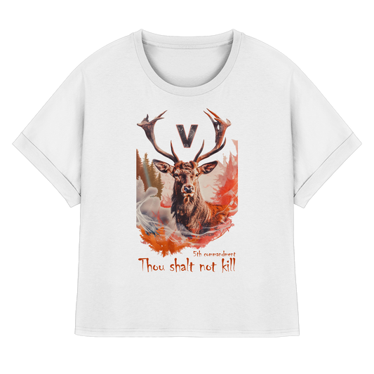 Bio-Baumwolle T-Shirt: "thou shalt not kill" T-Shirt | vegwear