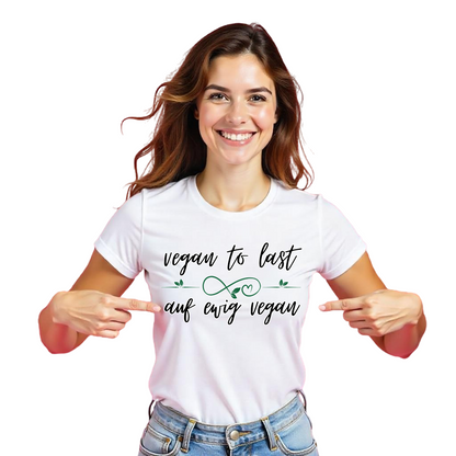 Motiv "vegan to last" - unisex Bio T-Shirt